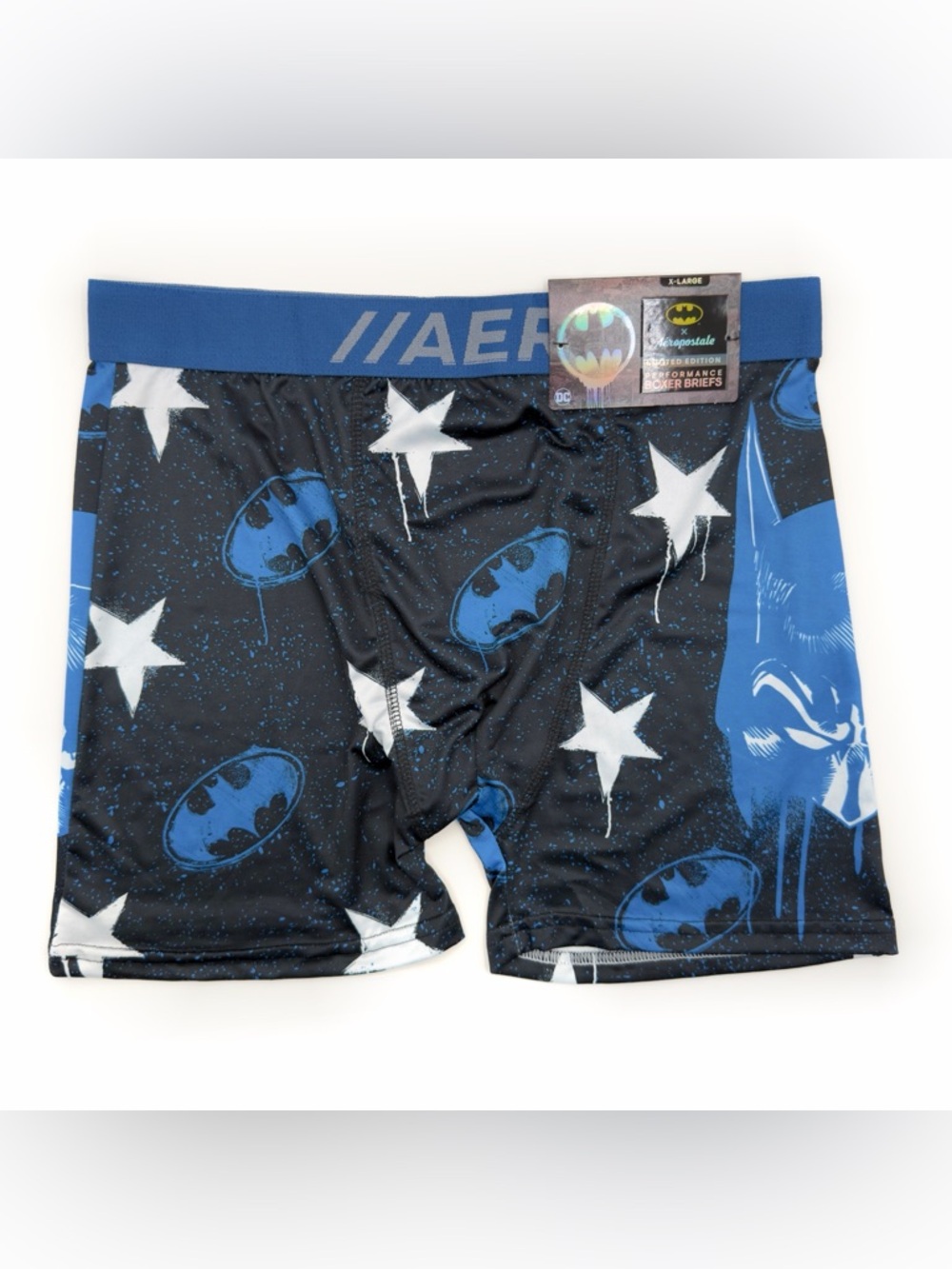 New Batman DC Comics Boxer Briefs Mens Size XL Underwear Black Blue Comic Movie